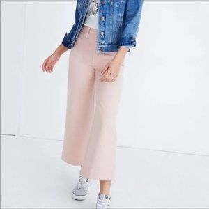 Madewell Emmett Wide Leg Pants pink